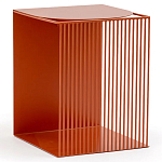 Оранжевый приставной стол из металла Lattice варинант исполнения - 1 | Loft Concept в Твери