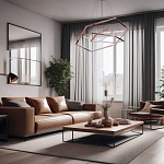 Люстра с 3-мя подвесами в виде шестиугольников Hexagon Horizontal варинант исполнения - 8 | Loft Concept в Твери