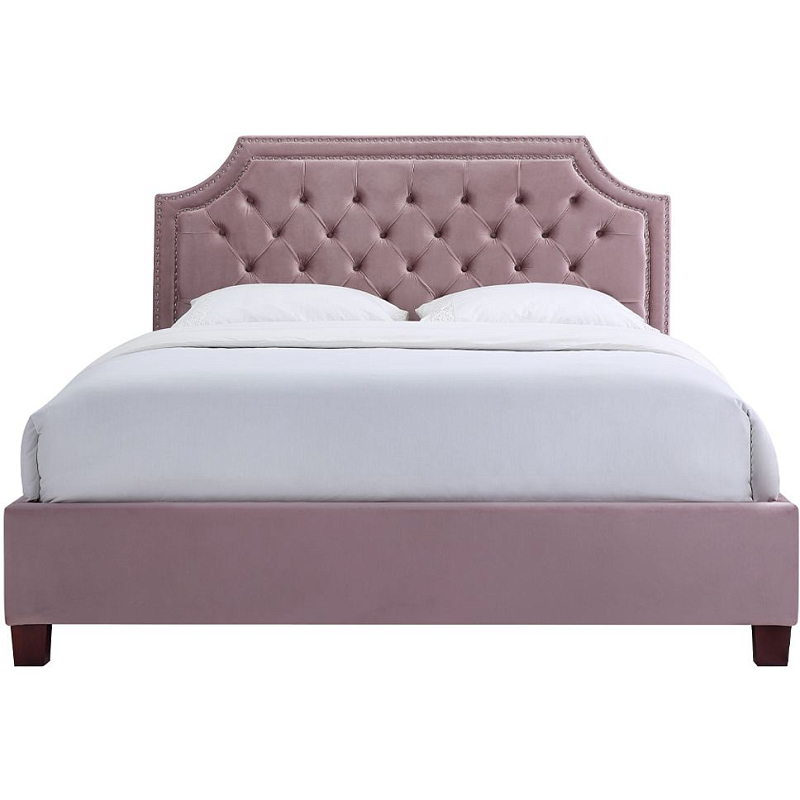 Кровать двуспальная Picador Пепельно-розовый в Твери | Loft Concept 