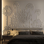 Барельеф DANDELIONS варинант исполнения - 1 | Loft Concept в Твери