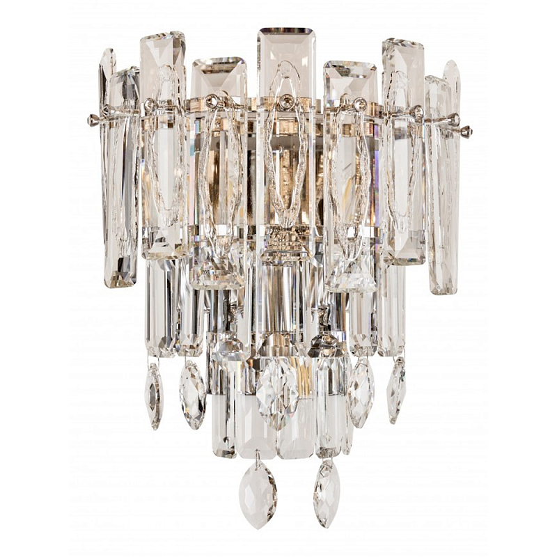 Бра с хрустальными подвесками Gorgeous Crystal Light Золотой Прозрачный Хром Бра с хрустальными подвесками Gorgeous Crystal Light Золотой Прозрачный Хром в Твери | Loft Concept