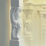 Встраиваемый в стену гипсовый светильник под покраску с колоннами и арками в античном стиле Antiquity Athena варинант исполнения - 13 | Loft Concept в Твери