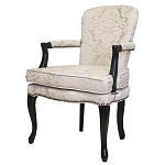 Кресло c растительным орнаментом Aubrey Classical Armchair beige jacquard варинант исполнения - 3 | Loft Concept в Твери