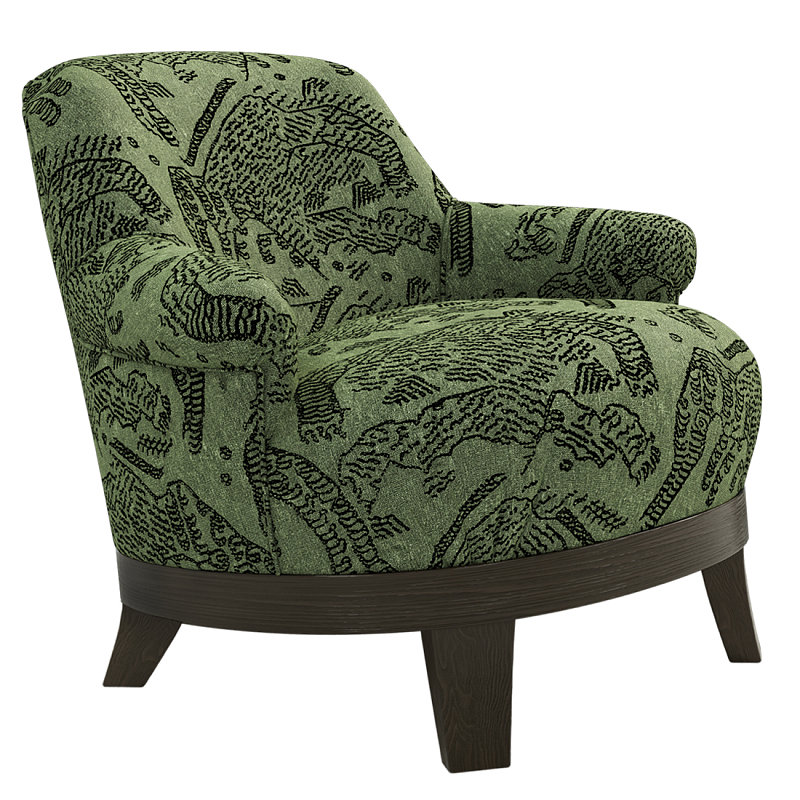 Кресло Turin Green Зеленый Коричневый в Твери | Loft Concept 