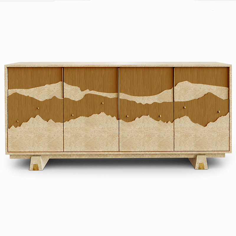 Буфет Okinawa Ginger Large Бежевый Горчичный Золотой в Твери | Loft Concept 