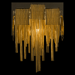 Бра с перфорированными металлическими дугами и цепочками 22 см Atlantis Chain варинант исполнения - 4 | Loft Concept в Твери