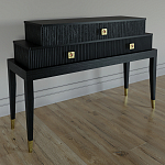 Премиальная Консоль с тремя ящиками Elsa Dreams Black варинант исполнения - 1 | Loft Concept в Твери