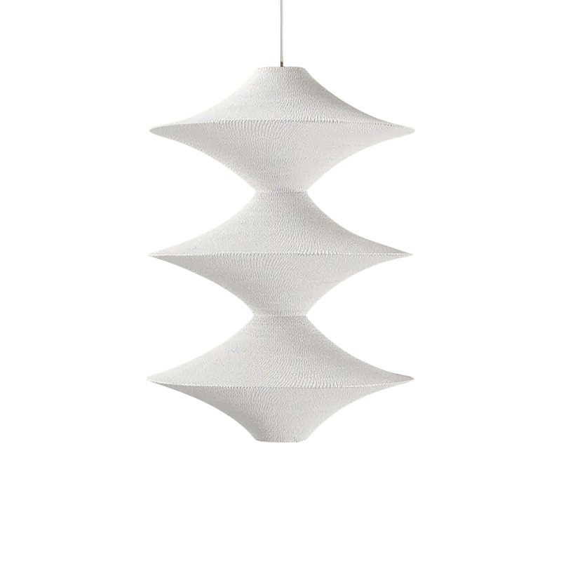 Подвесной вязаный белый светильник «Звезда Востока 03» Белый в Твери | Loft Concept 