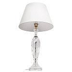 Настольная лампа хрустальная с белым абажуром Diamond Facets варинант исполнения - 2 | Loft Concept в Твери