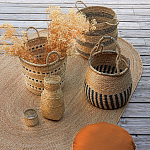 Корзина из плетеного морского тростника Leta Wicker Basket варинант исполнения - 5 | Loft Concept в Твери