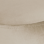 Банкетка круглая бежевый велюр на 4-х металлических ножках черного цвета SANJAY варинант исполнения - 4 | Loft Concept в Твери