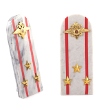Сувенир Погон МВД из натурального камня мрамор Souvenir Epaulets варинант исполнения - 7 | Loft Concept в Твери