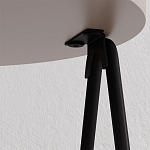 Стол приставной с 2-мя круглыми бежево-серыми столешницами ESSEL LIGHT MOCHA варинант исполнения - 1 | Loft Concept в Твери