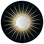 Настенное круглое зеркало Romilly Round Mirror Black варинант исполнения - 1 | Loft Concept в Твери