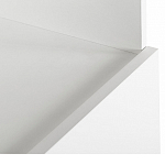 Стеллаж книжный белый с 3-мя открытыми полками и дверкой Strict Lines варинант исполнения - 3 | Loft Concept в Твери