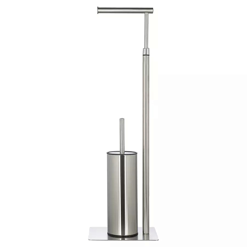 Держатель для туалетной бумаги с ершиком Chrome Bathroom Accessory Хром Держатель для туалетной бумаги с ершиком Chrome Bathroom Accessory Хром в Твери | Loft Concept