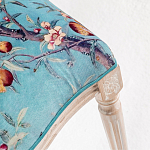 Стул из массива бука с изображением птиц и цветов Turquoise Beige Chinoiserie Garden Chair варинант исполнения - 4 | Loft Concept в Твери