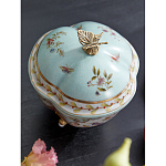 Шкатулка голубого цвета с цветочными орнаментами Blue Garden варинант исполнения - 4 | Loft Concept в Твери