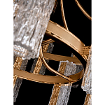 Люстра двухъярусная круглая с текстурными цилиндрическими плафонами Glimpse варинант исполнения - 8 | Loft Concept в Твери