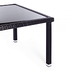 Обеденный комплект из искуственного ротанга Vintara черный варинант исполнения - 10 | Loft Concept в Твери