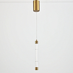 Подвесной светильник в форме цилиндра Trumpet Tube Brass варинант исполнения - 3 | Loft Concept в Твери