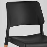 Пластиковый стул на ножках из массива бука Ferret Black 4 шт варинант исполнения - 7 | Loft Concept в Твери