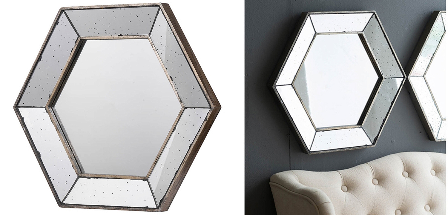Зеркало Hexagonal Mirror Зеркало Hexagonal Mirror - Loft-Concept в Твери