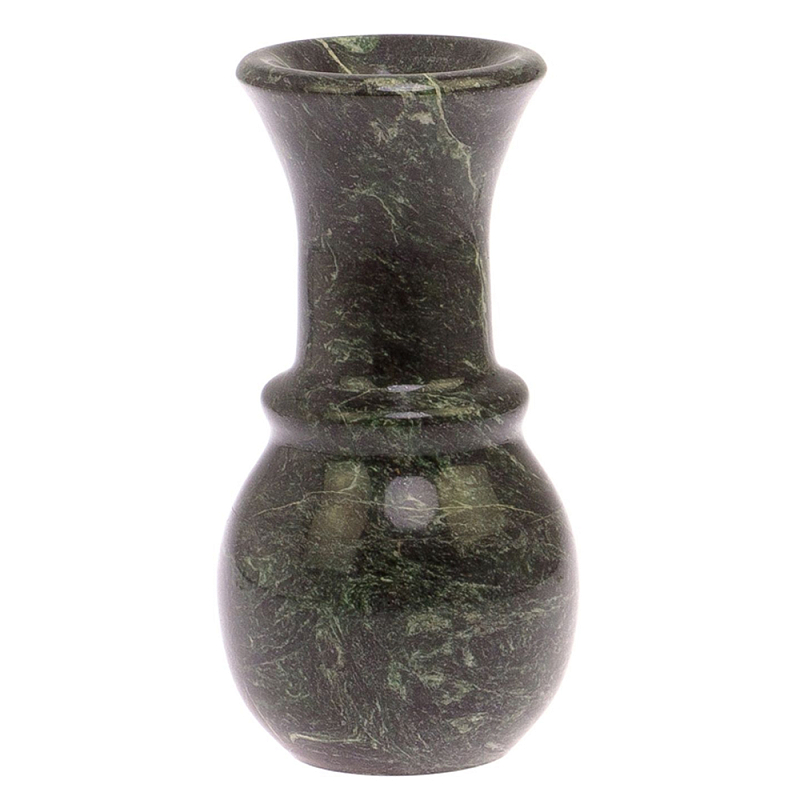 Ваза декоративная для цветов из камня змеевик Vase Serpentine Змеевик Ваза декоративная для цветов из камня змеевик Vase Serpentine Змеевик в Твери | Loft Concept