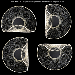 Бра из текстурированного прозрачного стекла с изогнутым краем Textured Glass  варинант исполнения - 6 | Loft Concept в Твери