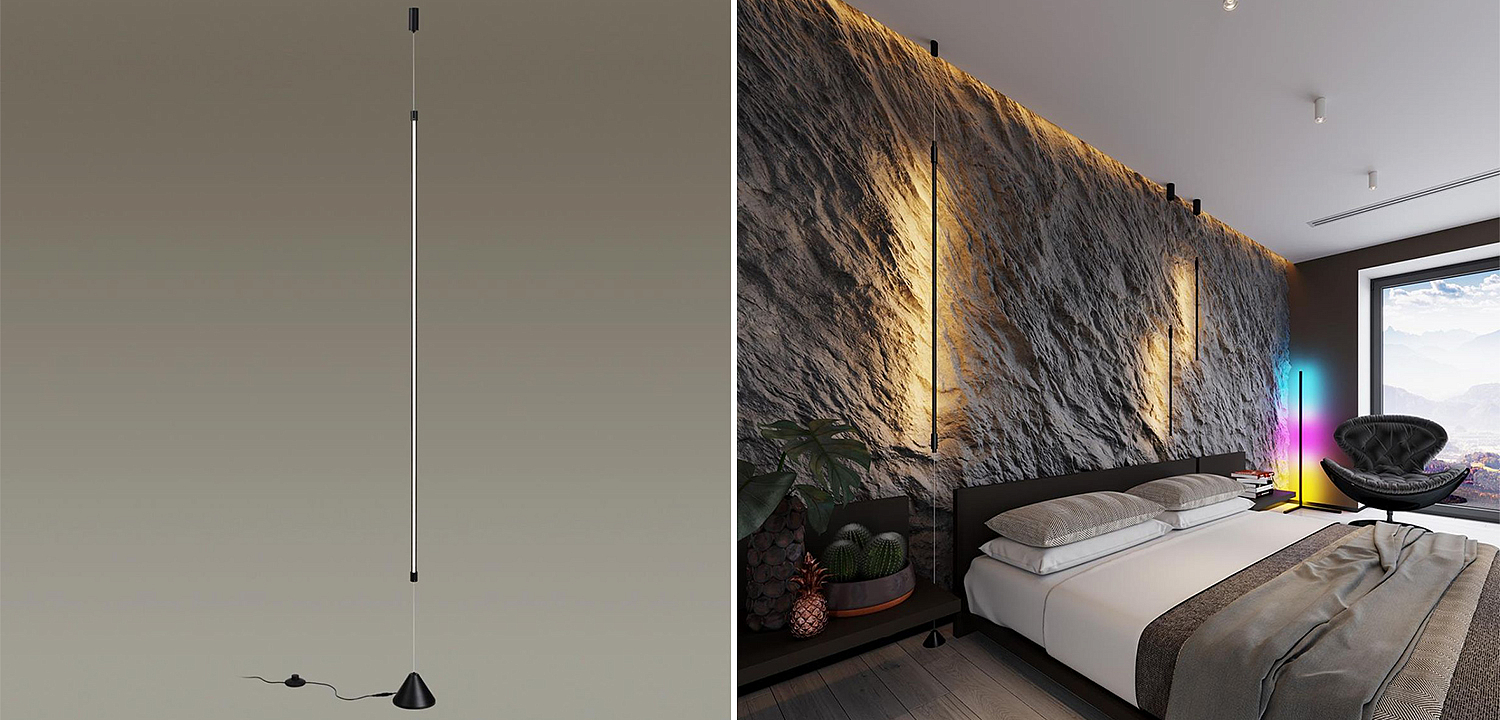 Торшер Trumpet Tube Black Thin Line Торшер Trumpet Tube Black Thin Line - Loft-Concept в Твери