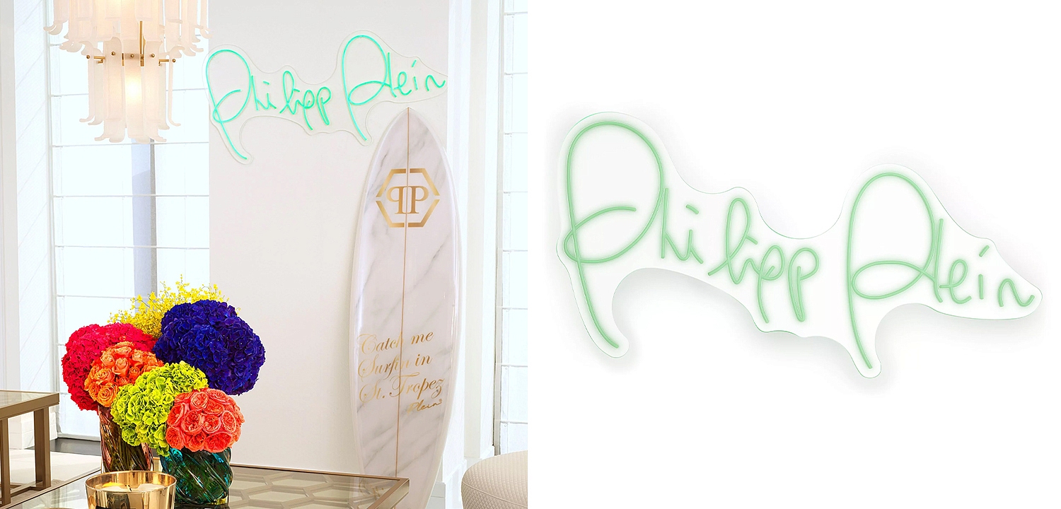 Неоновая настенная лампа Neon Philipp Plein Неоновая настенная лампа Neon Philipp Plein - Loft-Concept в Твери