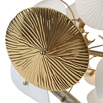 Люстра с белыми и золотистыми цветами Dahlia Flowers Lamp варинант исполнения - 6 | Loft Concept в Твери