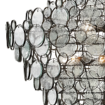 Люстра с каскадом из круглых прозрачных декоративных элементов Harmony of Light варинант исполнения - 1 | Loft Concept в Твери