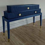 Премиальная Консоль с тремя ящиками Elsa Dreams Blue варинант исполнения - 1 | Loft Concept в Твери