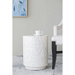 Приставной столик с рисунком из раковин устриц Bone Inlay варинант исполнения - 5 | Loft Concept в Твери