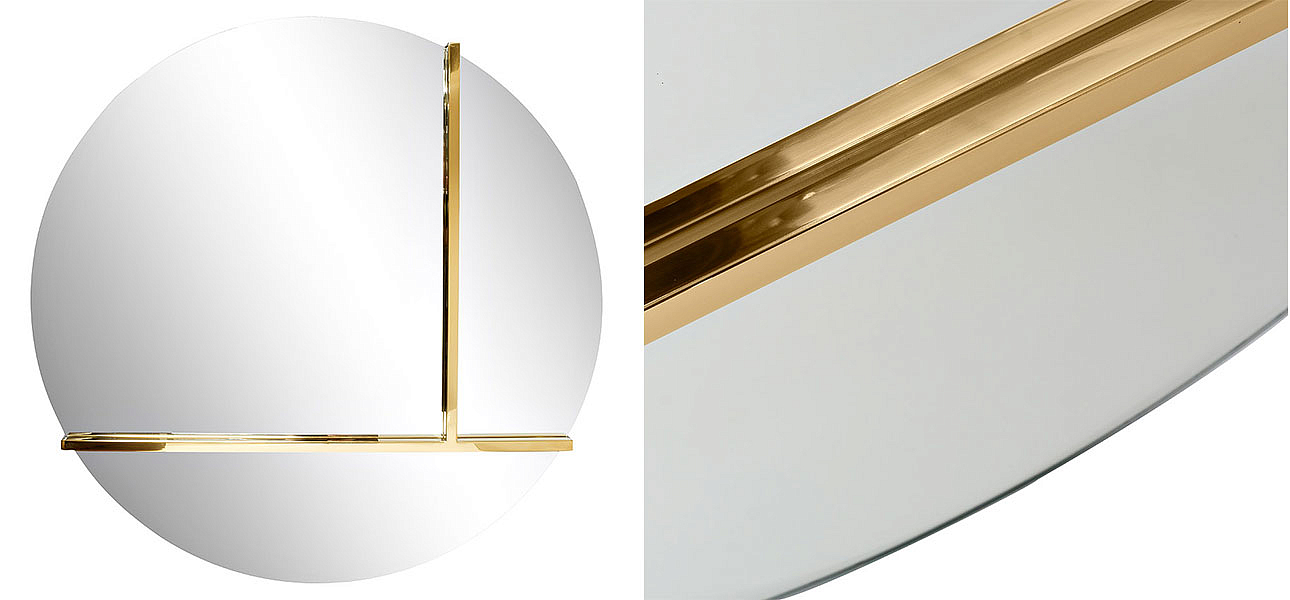 Зеркало круглое с золотом Rook - Loft-Concept в Твери