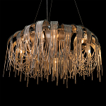 Люстра круглая подвесная с металлическими дугами и длинными цепочками 80 см Atlantis Chain варинант исполнения - 8 | Loft Concept в Твери