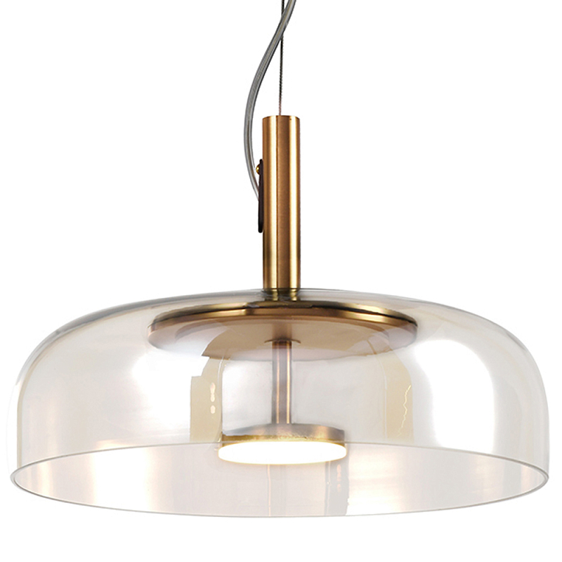 Подвесной светильник Blanton Glass Hanging Lamp 30 Латунь Прозрачное Стекло Подвесной светильник Blanton Glass Hanging Lamp 30 Латунь Прозрачное Стекло в Твери | Loft Concept