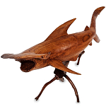 Статуэтка акула-молот деревянная Hammer варинант исполнения - 1 | Loft Concept в Твери