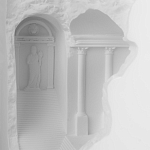 Встраиваемый в стену гипсовый светильник под покраску в античном стиле Antiquity Athena варинант исполнения - 8 | Loft Concept в Твери