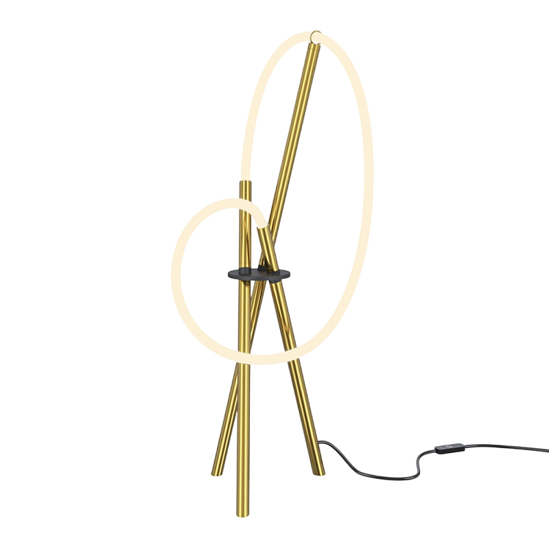 Настольный светильник Crochet Brass 3000К 15Вт Латунь Белый в Твери | Loft Concept 