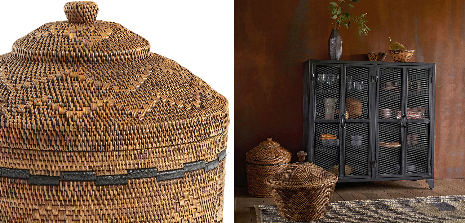 Корзина Wicker bamboo and rattan Корзина Wicker bamboo and rattan - Loft-Concept в Твери