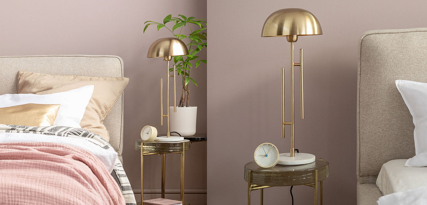 Настольная лампа Geometric Brass Table Lamp Настольная лампа Geometric Brass Table Lamp - Loft-Concept в Твери