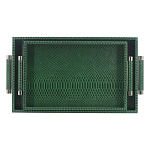 Комплект из двух прямоугольных подносов зеленого цвета Serpent варинант исполнения - 1 | Loft Concept в Твери