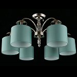 Люстра потолочная Nikoletta с бирюзовым плафоном варинант исполнения - 2 | Loft Concept в Твери