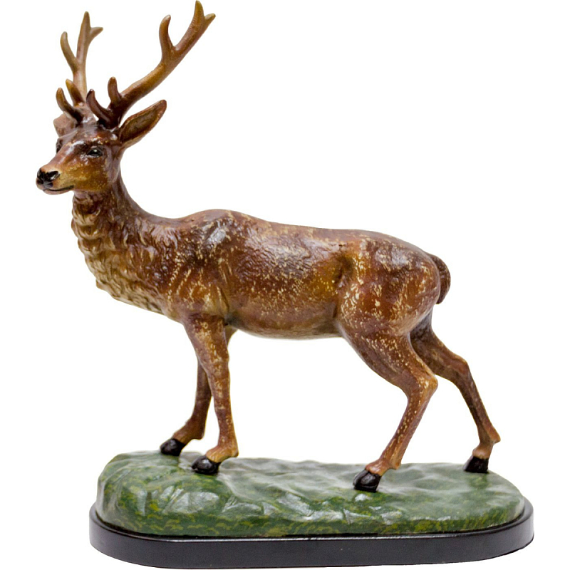 Фигурка Deer made of porcelain L Черный Зеленый Коричневый Фигурка Deer made of porcelain L Черный Зеленый Коричневый в Твери | Loft Concept