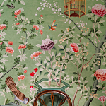 Обои ручная роспись Belvoir Pistachio варинант исполнения - 4 | Loft Concept в Твери