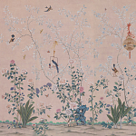 Обои ручная роспись Cecily pink варинант исполнения - 1 | Loft Concept в Твери