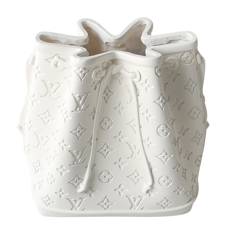 Кашпо в виде сумки  Bag Vase White Louis Белый в Твери | Loft Concept 