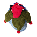 Подушка из джинсовой одежды и вязания Heart&Brain варинант исполнения - 1 | Loft Concept в Твери